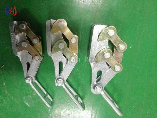 Professioneller Dual Cam Erddrahtgreifer mit 10-30KN Nennlast für 11-15mm Drähte und korrosionsbeständige Come Along Klammer