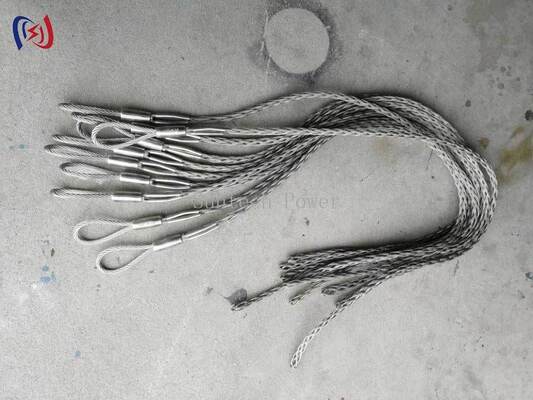 Professionelle OPGW-Netzsocken-Verbindungen für sicheres und schadfreies Ziehen von optischen Erdungskabeln mit 7-22 mm Durchmesser, 10-25 KN Nennlast und 1,4 m Länge