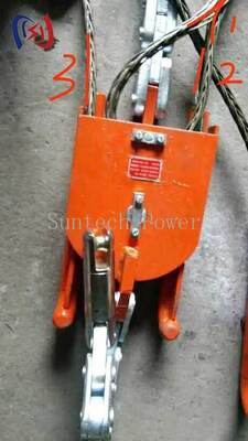 Professionelle Kopfplatten für drei Bündelleiter mit 100-180KN Nennlast, präziser Dreiecksgeometrie und korrosionsbeständiger Aluminiumlegierung