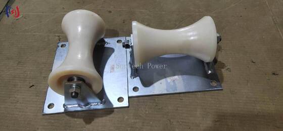 Professionelle 5KN Nennlast-Kabel-Bodenwalze mit gegossenem Aluminiumträger für 150-160 mm Untergrundkabelinstallation