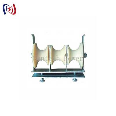 Drei Scharfe Stringing Block für Drei-Phasen-Leiter 5KN Nylon-Übertragungs-Rolle