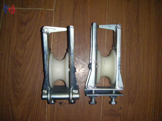 Doppelscheibiger Bespannungsblock für 25–400 mm Leiter mit 5–20 kN Last und verzinktem Stahlrahmen
