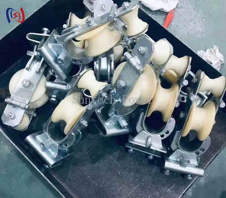 Aluminium/Nylon-Schabe 20KN-Leitersträngenblock für Dreihandsträngenübertragung