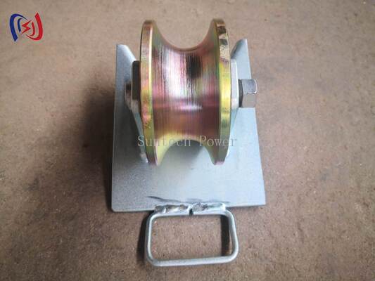 SH130S 10KN Galvanisiertes Pithead-Kabel-Rollenscheiben mit Dreiecksschaufel-Konfiguration für das Ziehen von Kabeln unter Tage