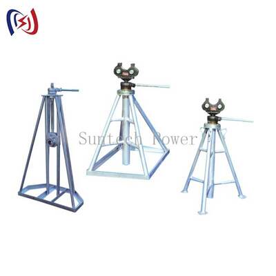 Schwerlast-einfacher Rollenständer mit 10-50KN Nennlast und 450-1300mm Höhenverstellung für Kabelrollen