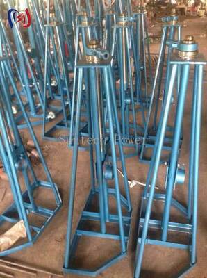 Schwerlast-einfacher Rollenständer mit 10-50KN Nennlast und 450-1300mm Höhenverstellung für Kabelrollen