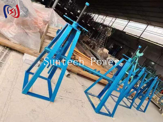 Schwerlast-einfacher Rollenständer mit 10-50KN Nennlast und 450-1300mm Höhenverstellung für Kabelrollen