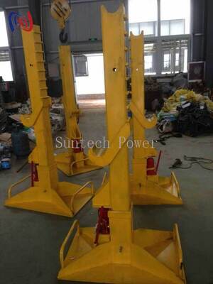 Hydraulischer Leiter Trommelstand SI-30 300KN Last 5000 mm Kabel Spulen Kapazität