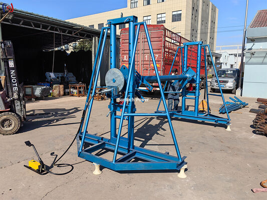 Hydraulischer Leiter Trommelstand SI-30 300KN Last 5000 mm Kabel Spulen Kapazität