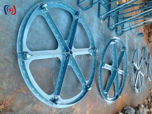 Vertikaler Kabeltrommelständer 10-70KN 500-1500mm Leiter-Trommelständer Platzsparend