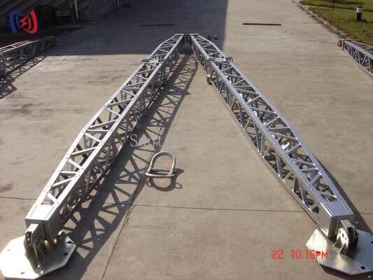Modulares A-Rahmen-Gitter-Gin-Pole 8-28m Turmbauwerkzeuge Korrosionsbeständig