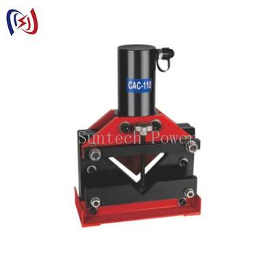 350KN Hydraulische Winkelstahl-Schneidemaschine für 110 x 110 x 10 mm Übertragungsturm Stahl