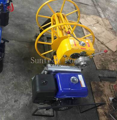 30KN Gasoline Engine Cone Take Up Machine for Fiber Optic Cable Winding and Wire Take Up