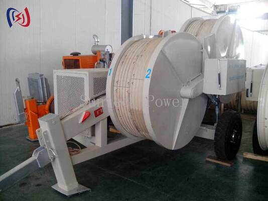 2x35KN Hydraulic Cable Tensioner 4000KG Hydraulic Puller Tensioner for Overhead Conductor Stringing