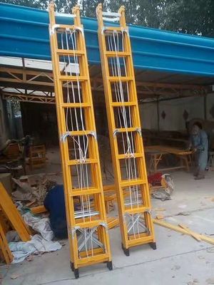 8m FRP Fiberglas-Schiebleiter-Bau-Turm Erction bearbeitet