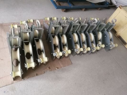 Quadrant-Block kombinierte Art SHZHD10 des Lichtwellenleiter-Flaschenzug-Block-10KN OPGW