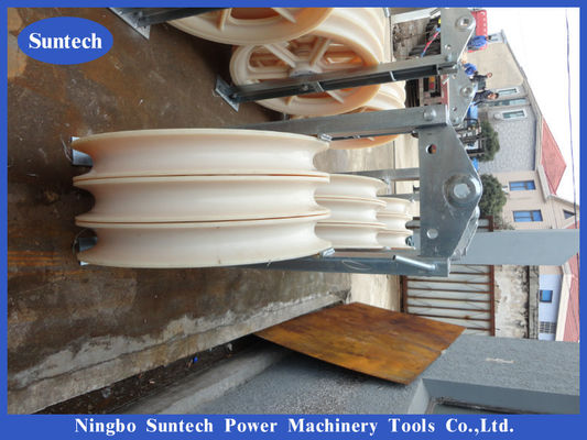 660x100mm galvanisierte Stahlrahmen-Nylongarben, die Leiter Pulley Block aufreihen