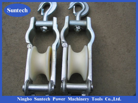 Nylonrad Crossarm brachte Leiter Pulley Stringing Block an