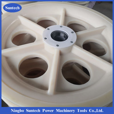 508 x 100 mm MC-Nylon-Pulley-Räder Dirigenten-Besaitungsblock mit Lagern