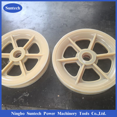 508 x 100 mm MC-Nylon-Pulley-Räder Dirigenten-Besaitungsblock mit Lagern