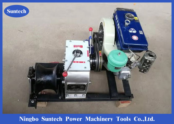 Riemengetriebene 5 Ton Cable Winch Puller Diesel Maschinen-angetriebene Handkurbel