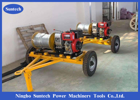 Dieselbetriebenes Drahtseil 5 Ton Winch Cable Puller
