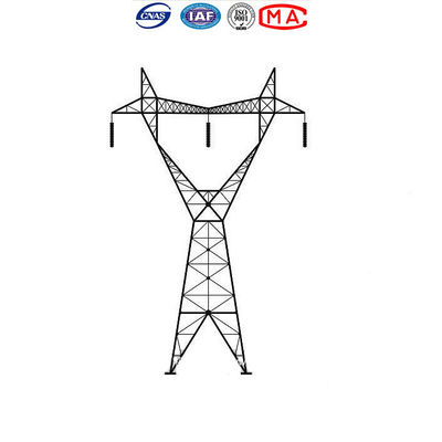 Galvanisierter Q235 Electric Power Turm des heißen Bad-für obenliegende Linie