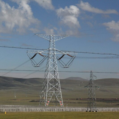 Doppelleitungs-Winkeleisen-Energie-Freileitungsmast
