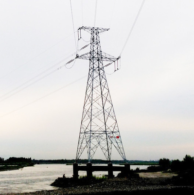 Fernleitung galvanisierter Stahlgittermast 132kv