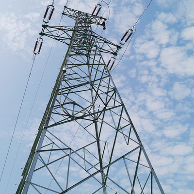 Fernleitung galvanisierter Stahlgittermast 132kv