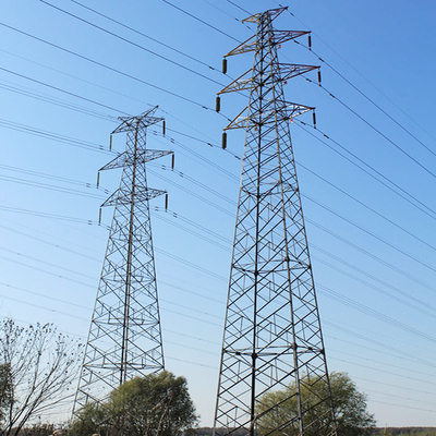 Röhrenförmiges heißes Bad galvanisiertes 330kv Angel Steel Lattice Tower