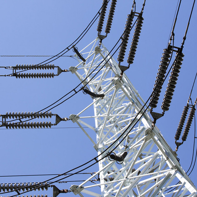 Stahlgitter-elektrischer Pylonstahlturm der starker Wind-Toleranz-Q355 Q255