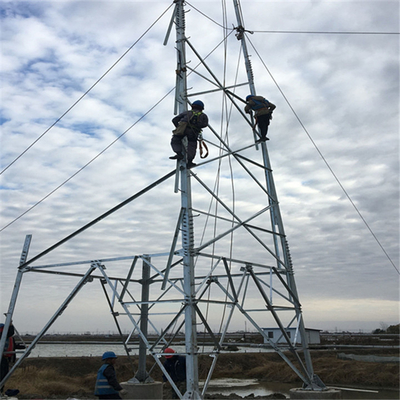 Ärger-Stahl-Gitter-Mast für Getriebe 110kV 132kV Electric Power