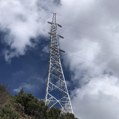110 mit Beinen versehener eckiger Stahlfreileitungsmast des gitter-132kV 4