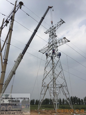 Heißes Bad galvanisierte Angel Steel 132 KV-Fernleitungs-Turm