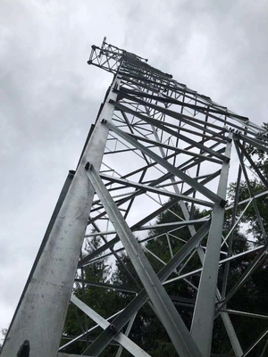 ASTM123 galvanisierte 110KV Netzverteilungs-Stahlgittermast