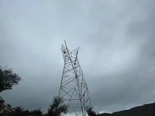 Heißes Bad-galvanisierter Winkeleisen-Turm für Fernleitung 110KV