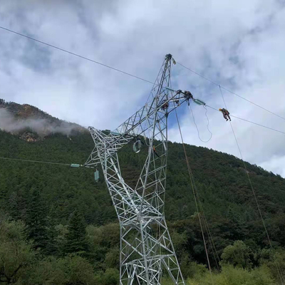 Heißes Bad-galvanisierter Winkeleisen-Turm für Fernleitung 110KV