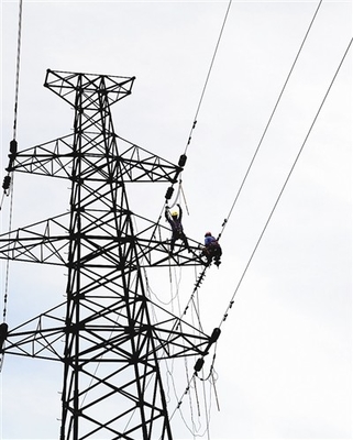 Heiße galvanisierte Stahlstromleitung Q345 Q235 Turm