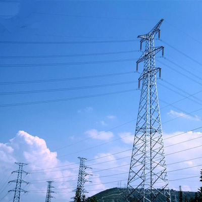 Heißes Bad galvanisierte Stahl-Freileitungsmast der Energie-110KV