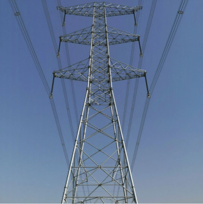 Galvanisierter 500KV Q355 Q255 Stahlfreileitungsmast des heißen Bad-