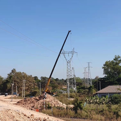 132KV Hochspannungsleitung HDG vergittern Stahlturm