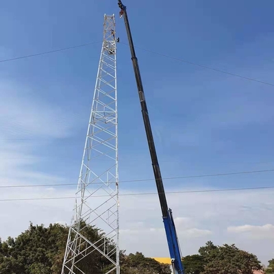 Galvanisierte heißes Bad 115KV Telekommunikations-Stahlturm