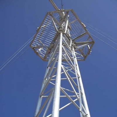 ISO9001 selbsttragender Antennenmast des Gitter-Q345 Q235 G/M