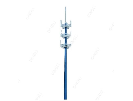 Heißes Bad galvanisierte Q345B-Telekommunikations-Antennenmast 100m