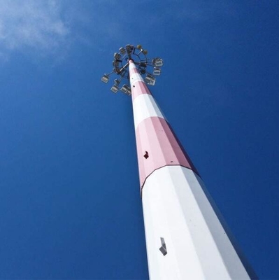 Galvanisierter Monopole Stahlantennenmast für Telekommunikation