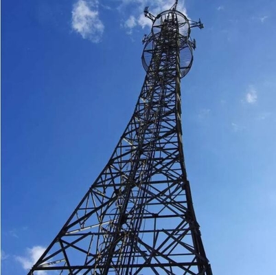 Galvanisierter Monopole Stahlantennenmast für Telekommunikation