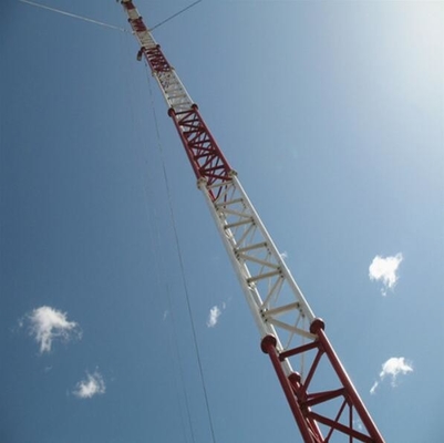 15 - 80m Höhe galvanisierte mit Beinen versehenen Röhrenstahlturm 3 für Telekommunikation