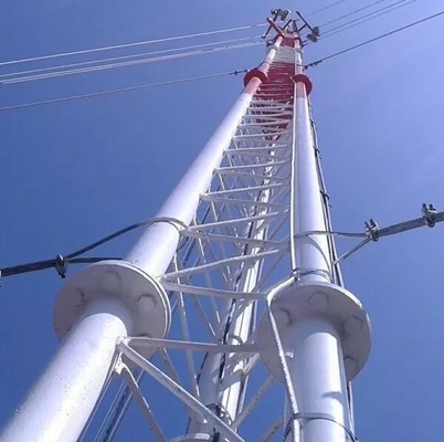 Drei teleskopischer Antennenmast des Rohr-138kv für Gebrauchsservice