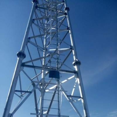4 antennenmast Q345 Q235 mit Beinen versehener selbsttragender Röhrenstahl-3